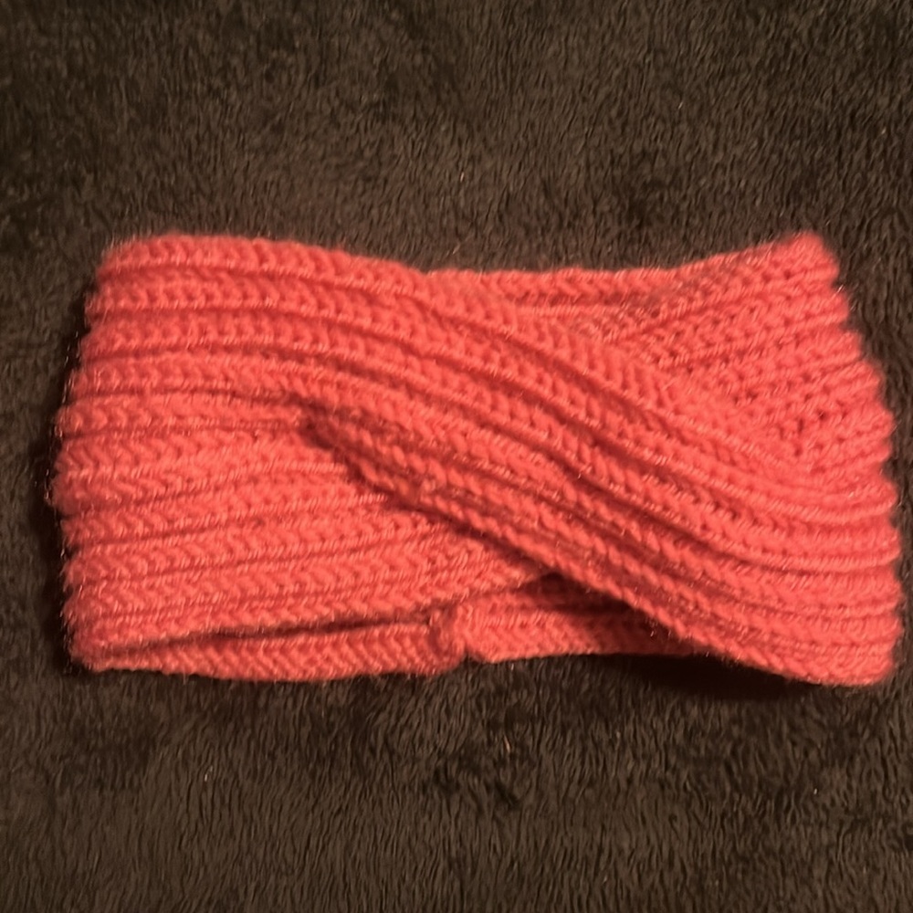 Rose Pink Crocheted Headband